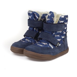 Mido trzewiki zimowe barefoot 72-01 doggy blue