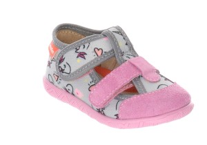 Milami kapcie sandałki 118 BR-29 grey jednorożce